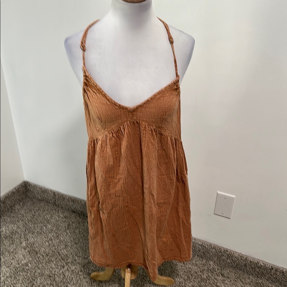 Rip Curl Rust Brown Mini Dress